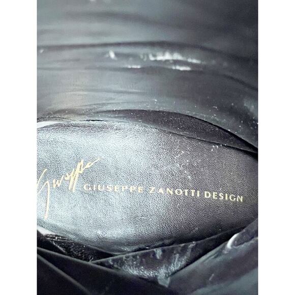 NWB Giuseppe Zanotti y2k Metallic Snakeskin Over The Knee Cowgirl Boot size 6 - Picture 11 of 13